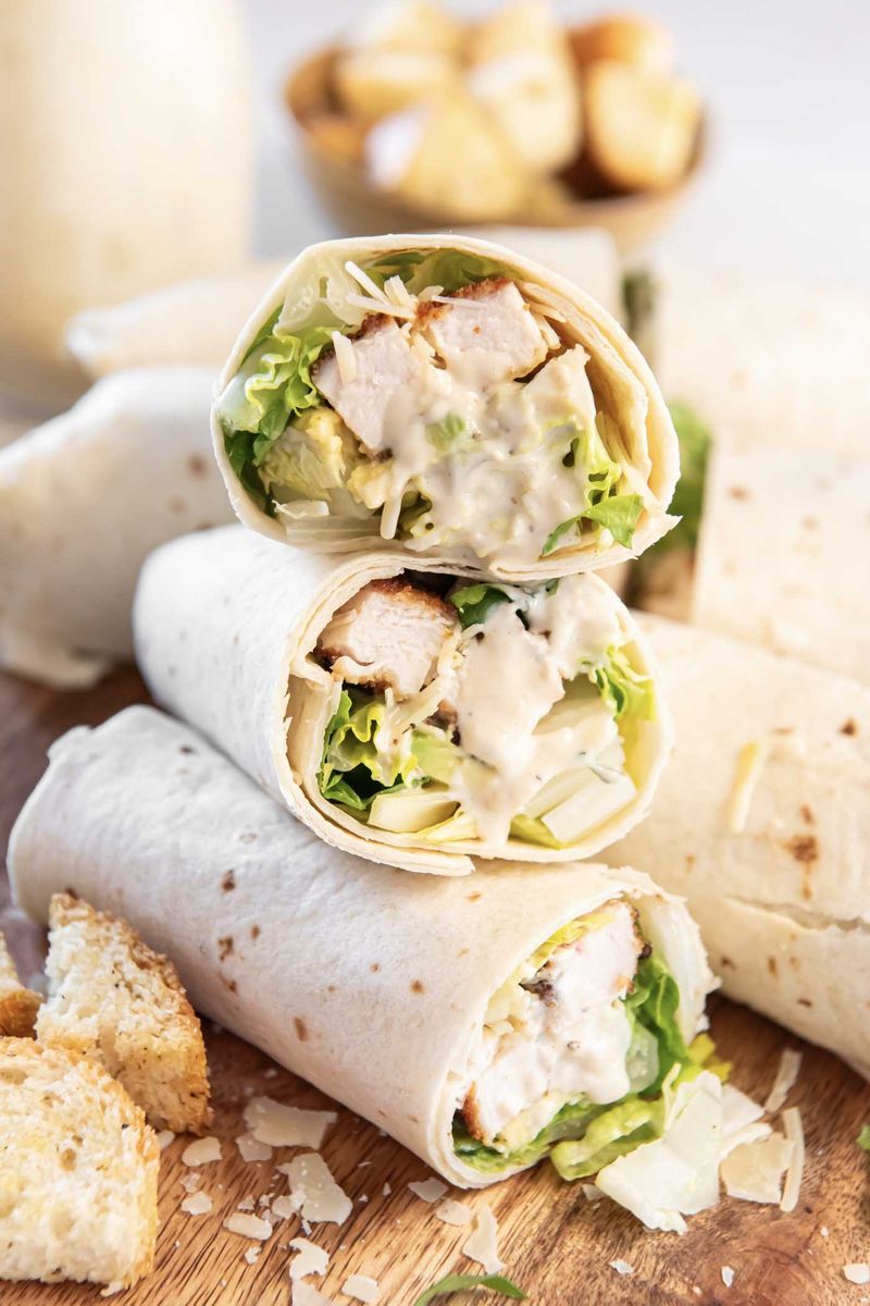 Chicken Caesar Wraps
