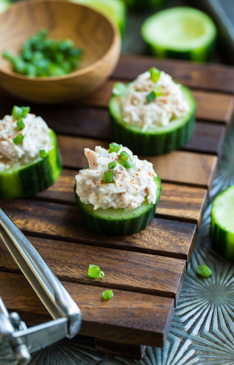 Tuna and Cucumber Rounds