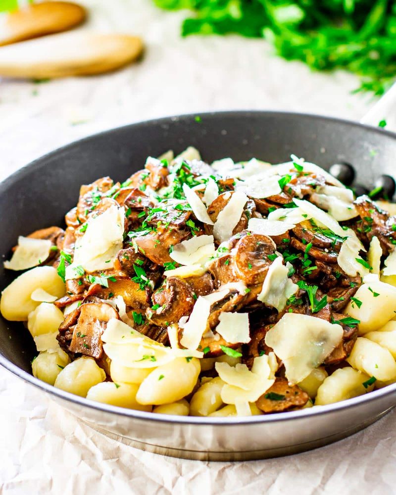 Gnocchi with Mushroom Ragu