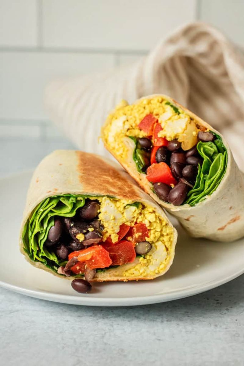 Black Bean and Egg Burrito