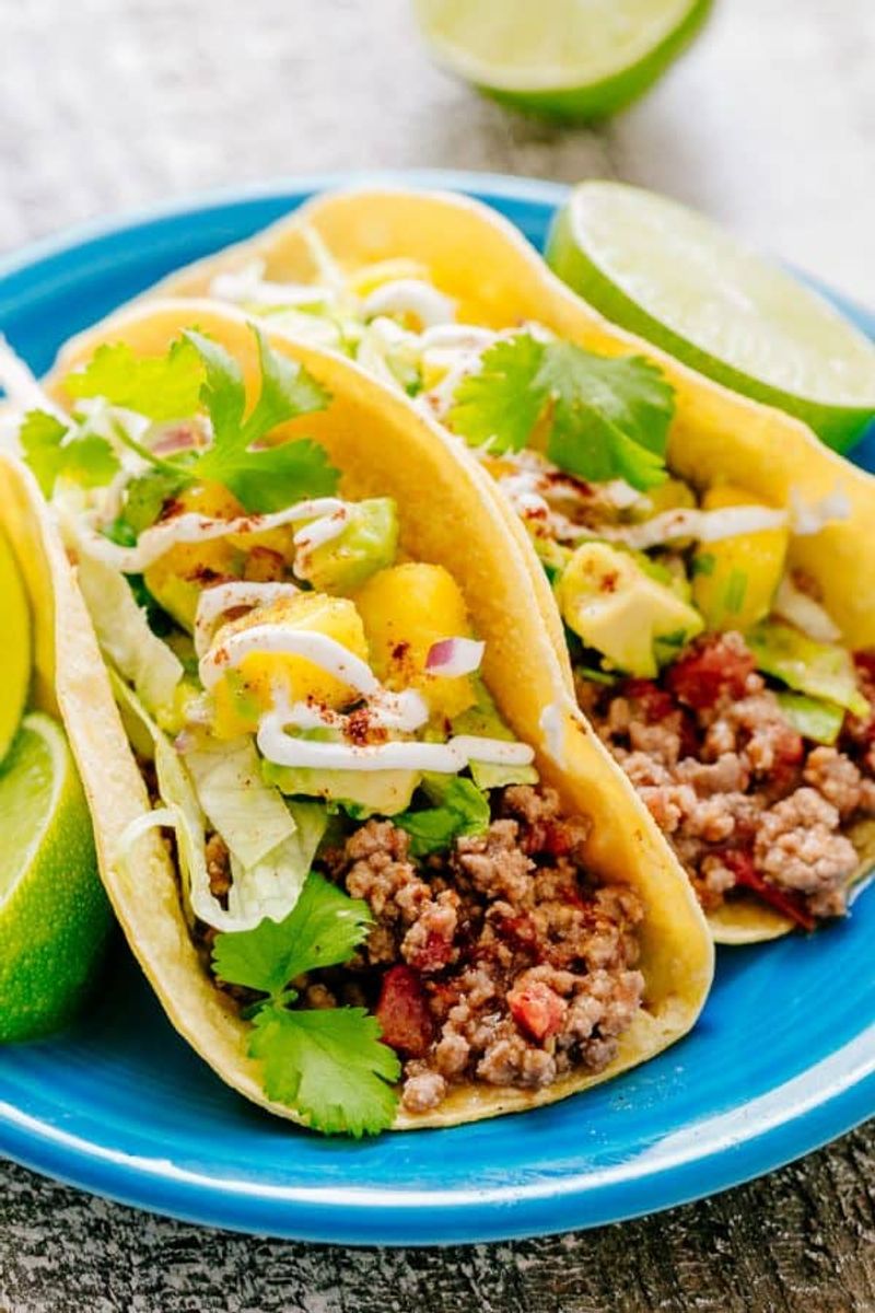 Mince Tacos with Mango Salsa