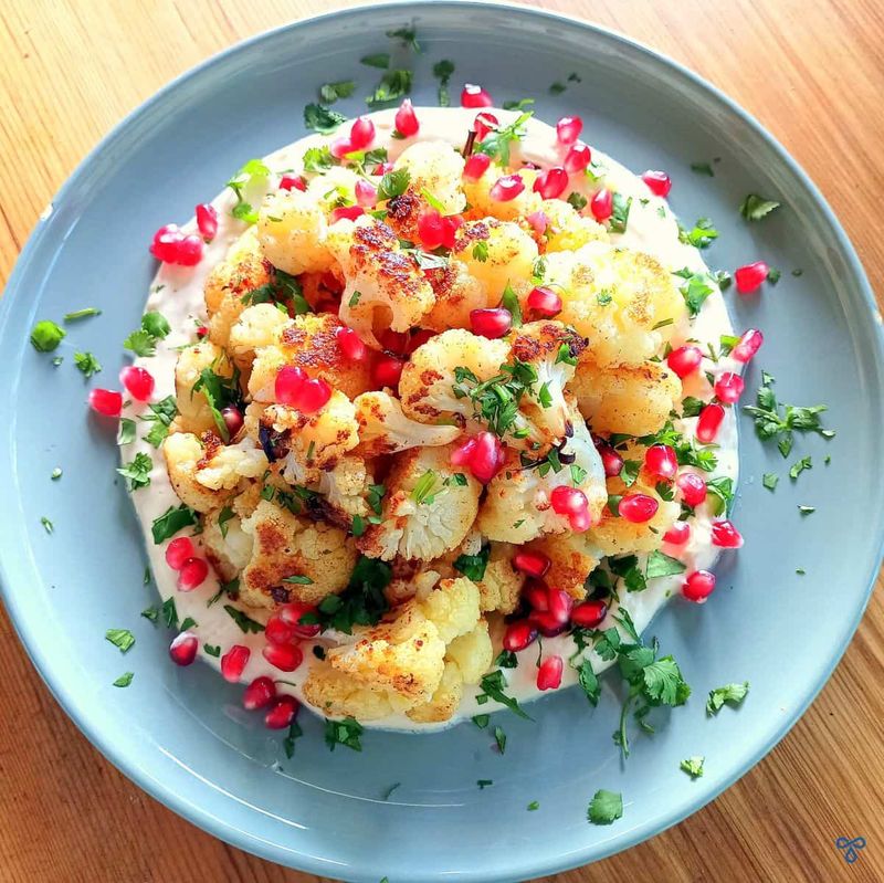 Roasted Cauliflower and Pomegranate Salad