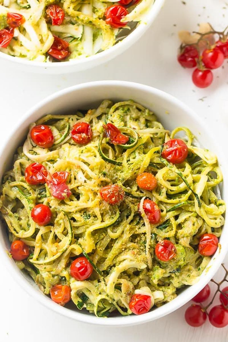 Zucchini Noodles With Pesto