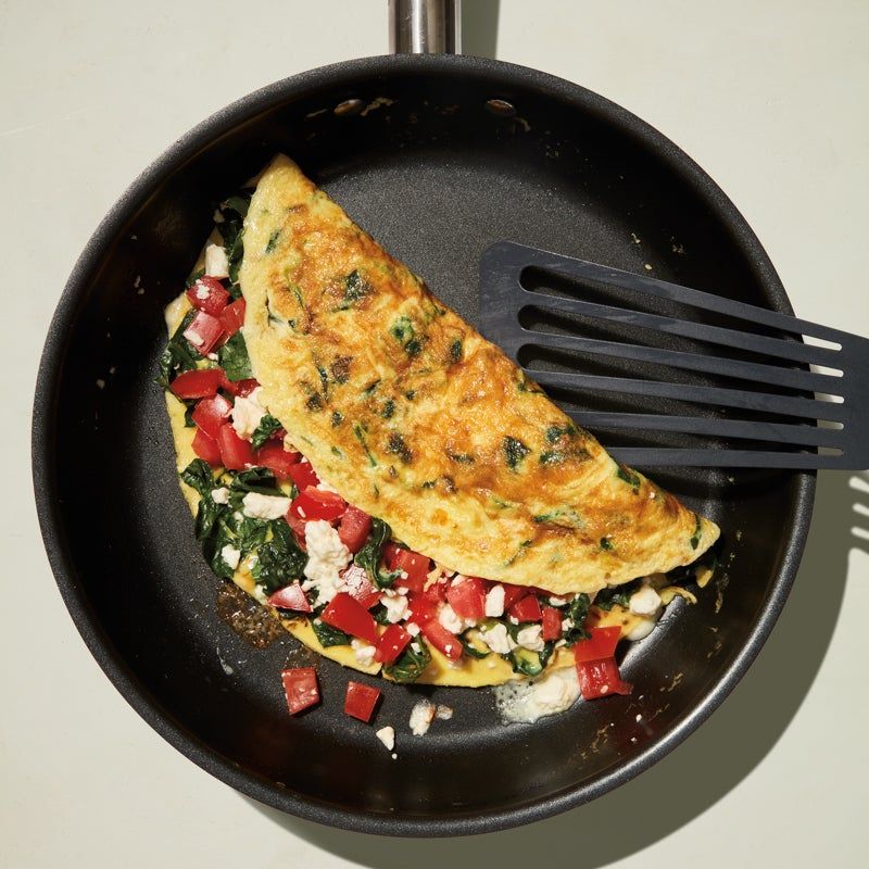 Veggie-Packed Omelette with Feta