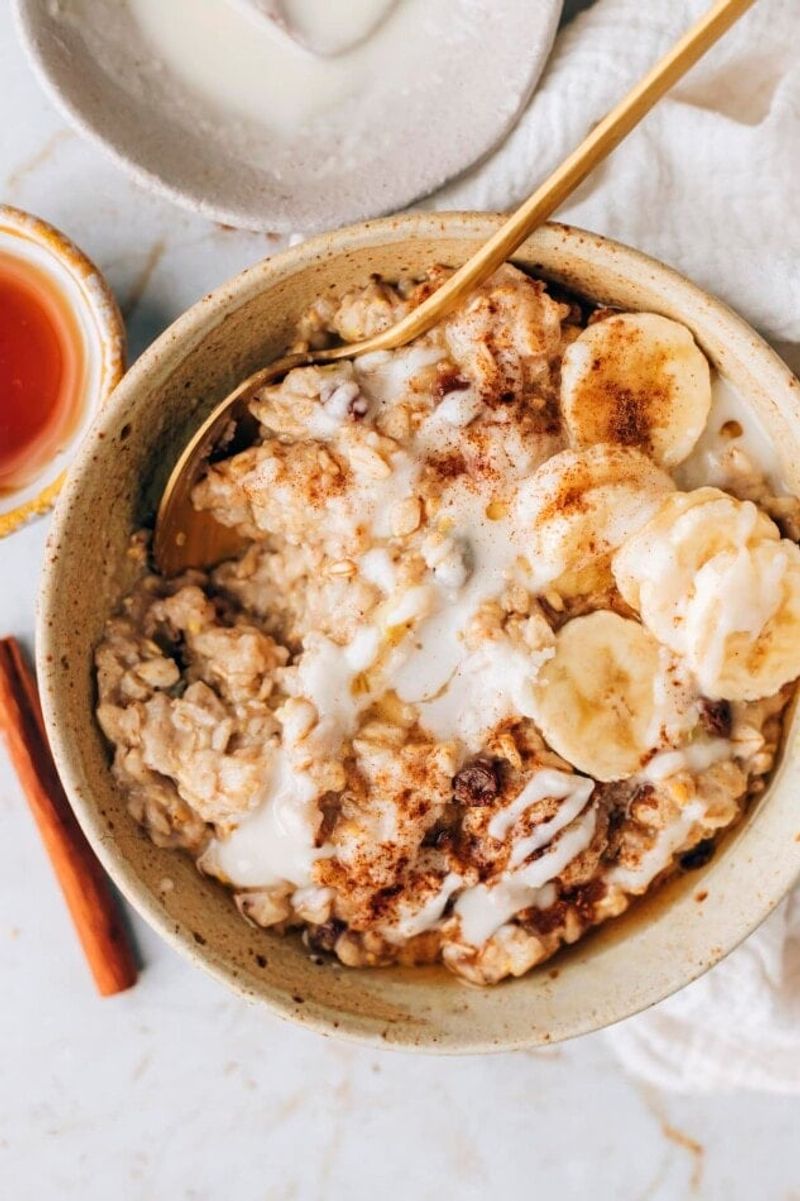Oatmeal with Coconut Milk and Cinnamon