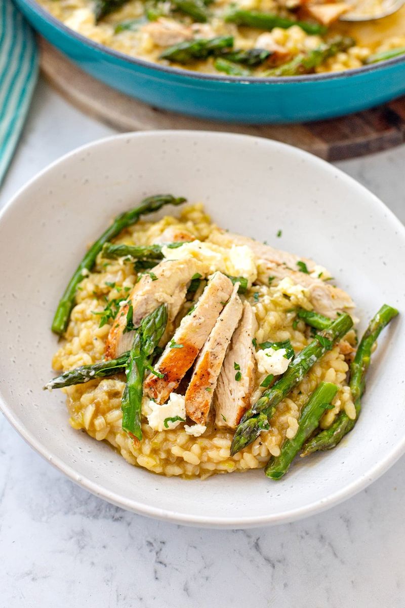 Chicken And Asparagus Risotto