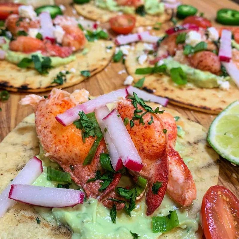 Lobster Butter Tacos with Corn Salsa