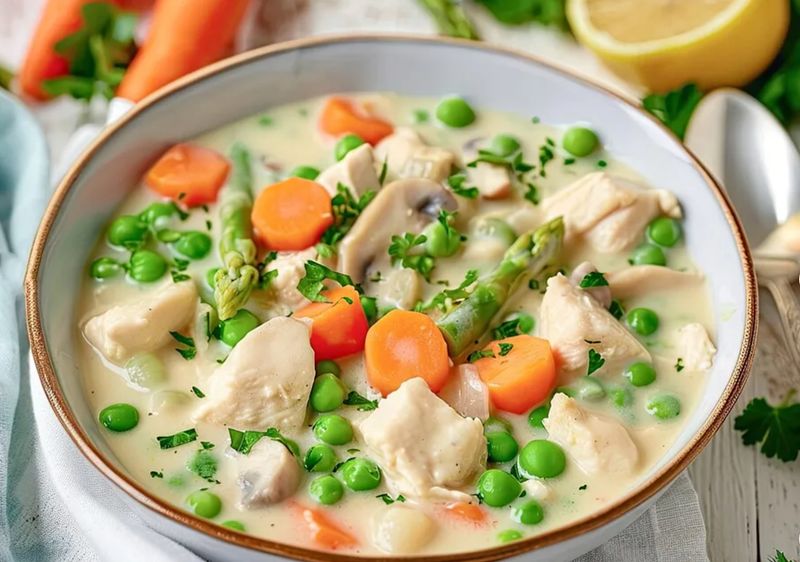 Hühnerfrikassee (Chicken Fricassee)