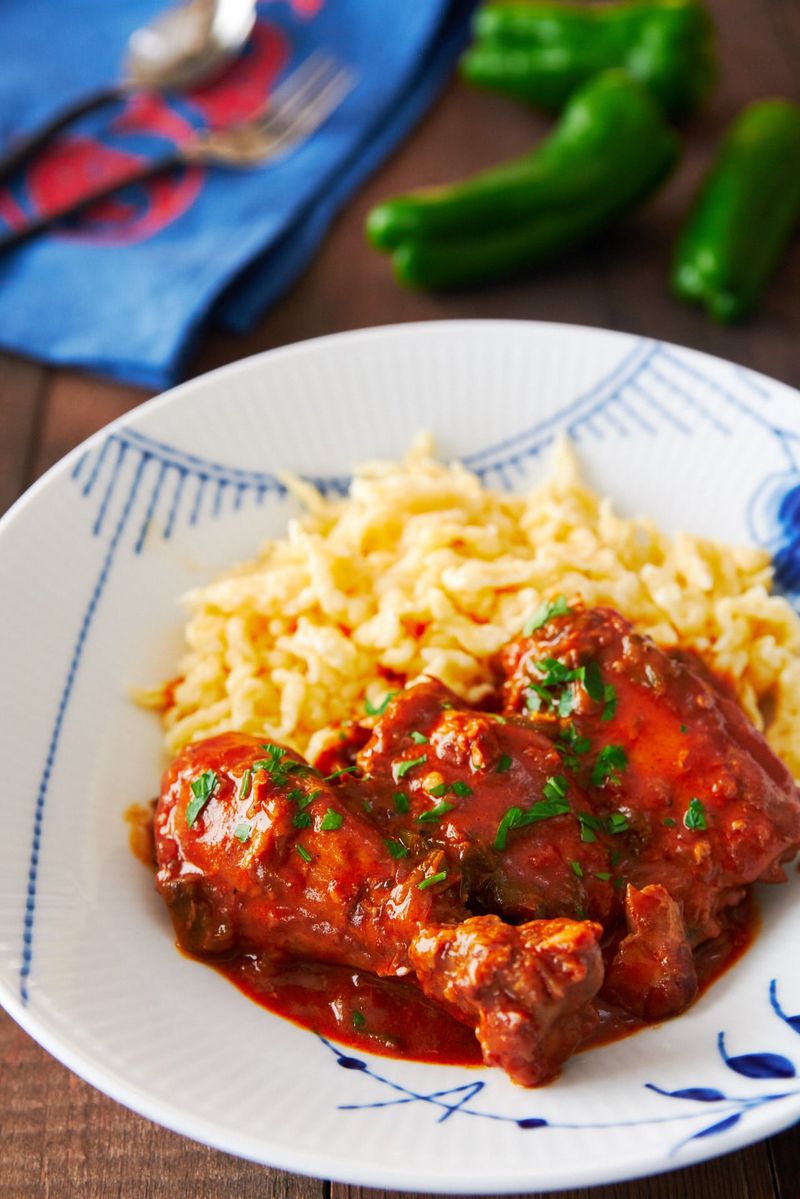 Paprikahuhn (Hungarian-Influenced Paprika Chicken)
