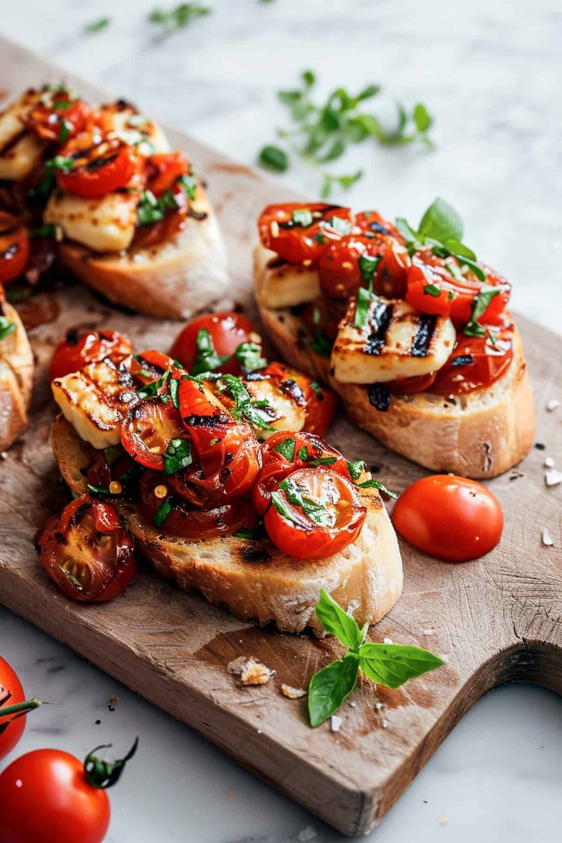 Halloumi Bruschetta