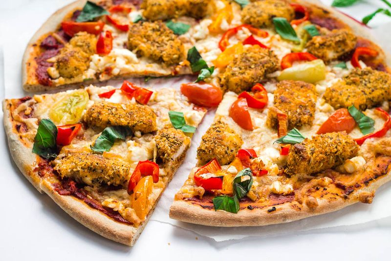 Halloumi Flatbread Pizza