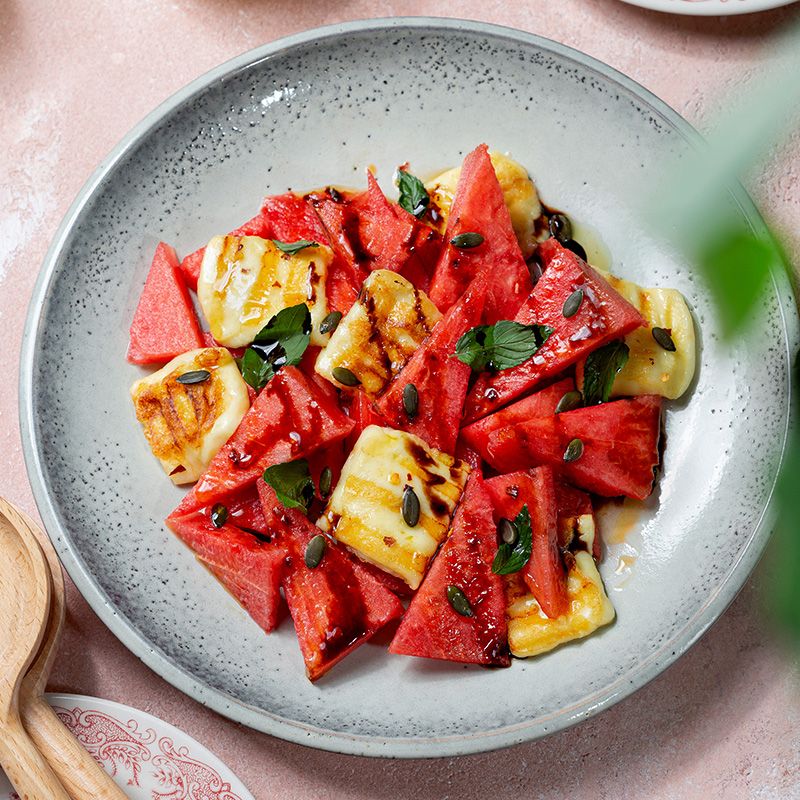 Halloumi and Watermelon Salad