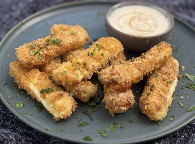 Baked Halloumi Fries