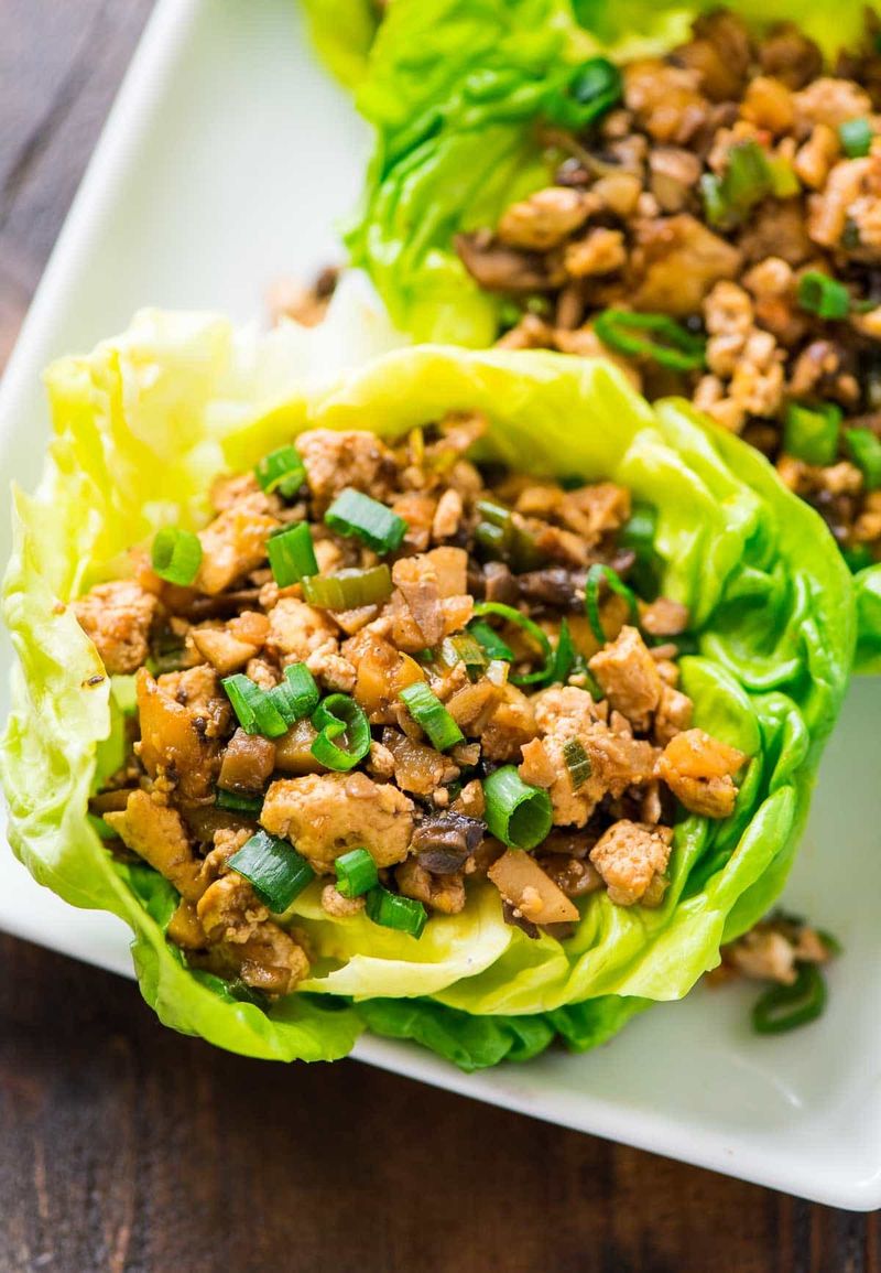 Chicken and Vegetable Lettuce Wraps
