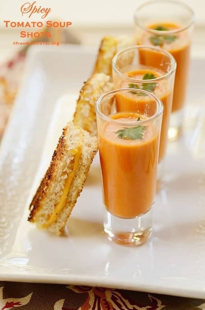 Tomato Soup Grilled Cheese Dippers