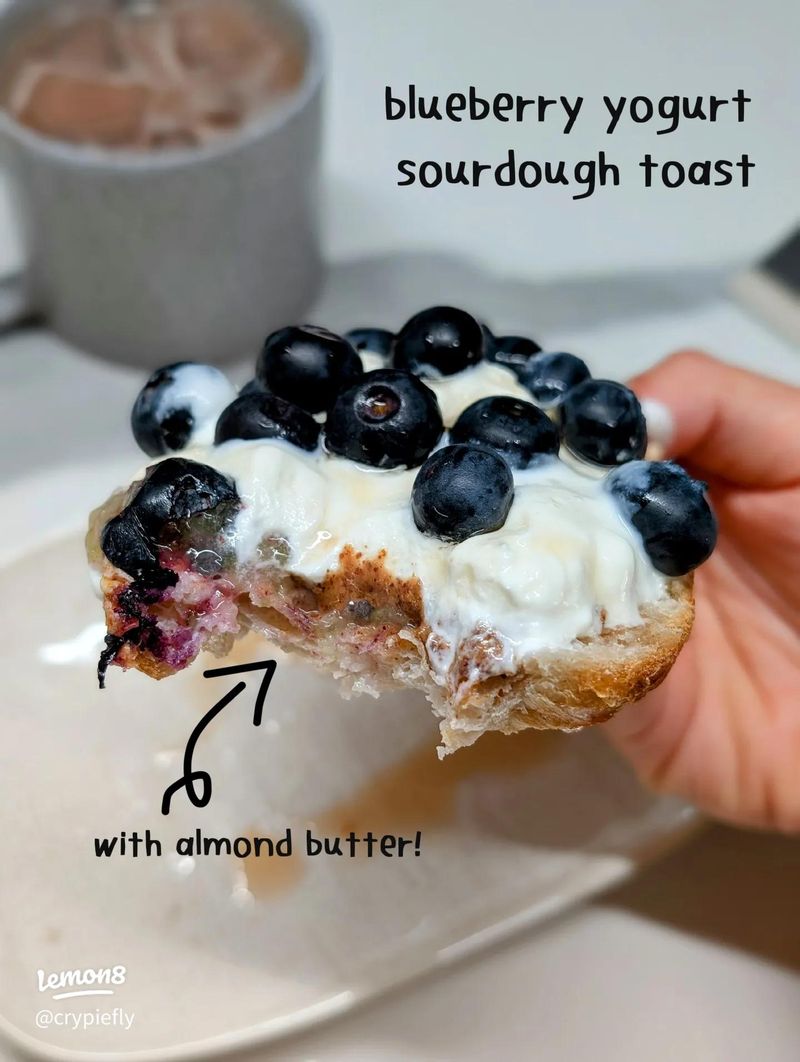 Blueberry Almond Butter Toast