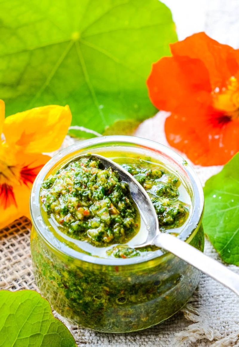Nasturtium Pesto