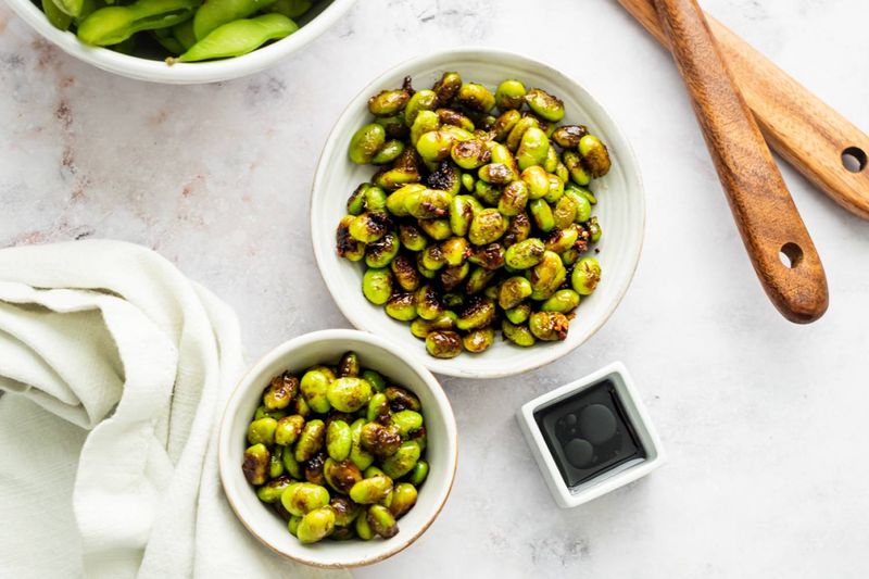 Soft-Cooked Edamame