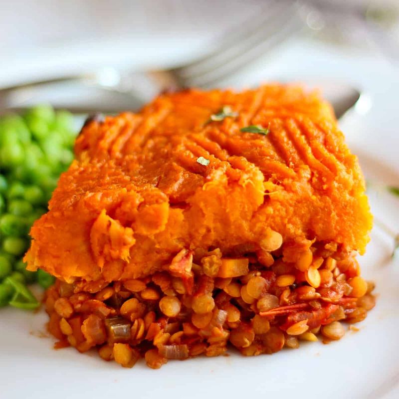 Sweet Potato and Lentil Pie