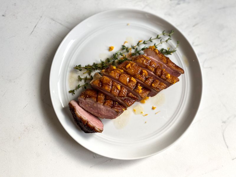 Honey Glazed Duck Breast with Orange Sauce