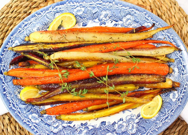Honey Lemon Roasted Carrots