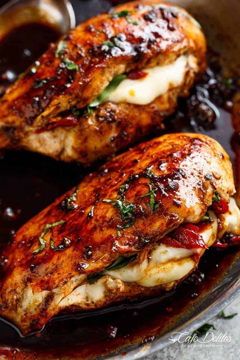 Caprese Stuffed Chicken Breast