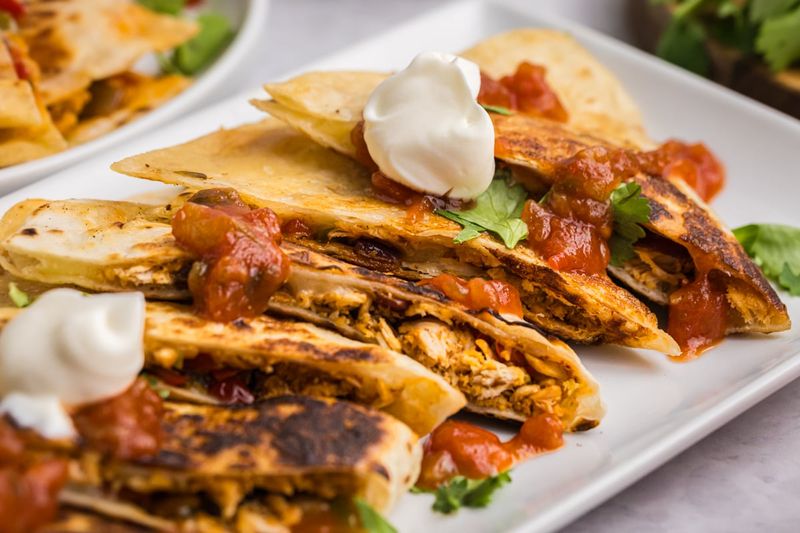 Cheesy Chicken Quesadillas