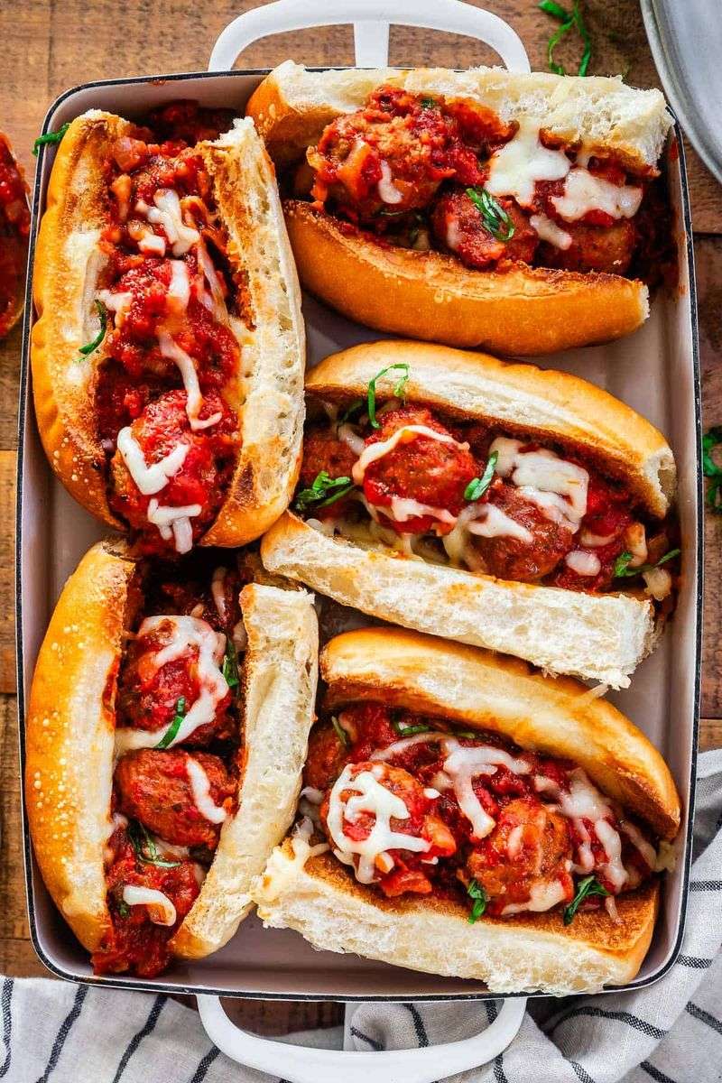 Mini Meatball Sub Bake