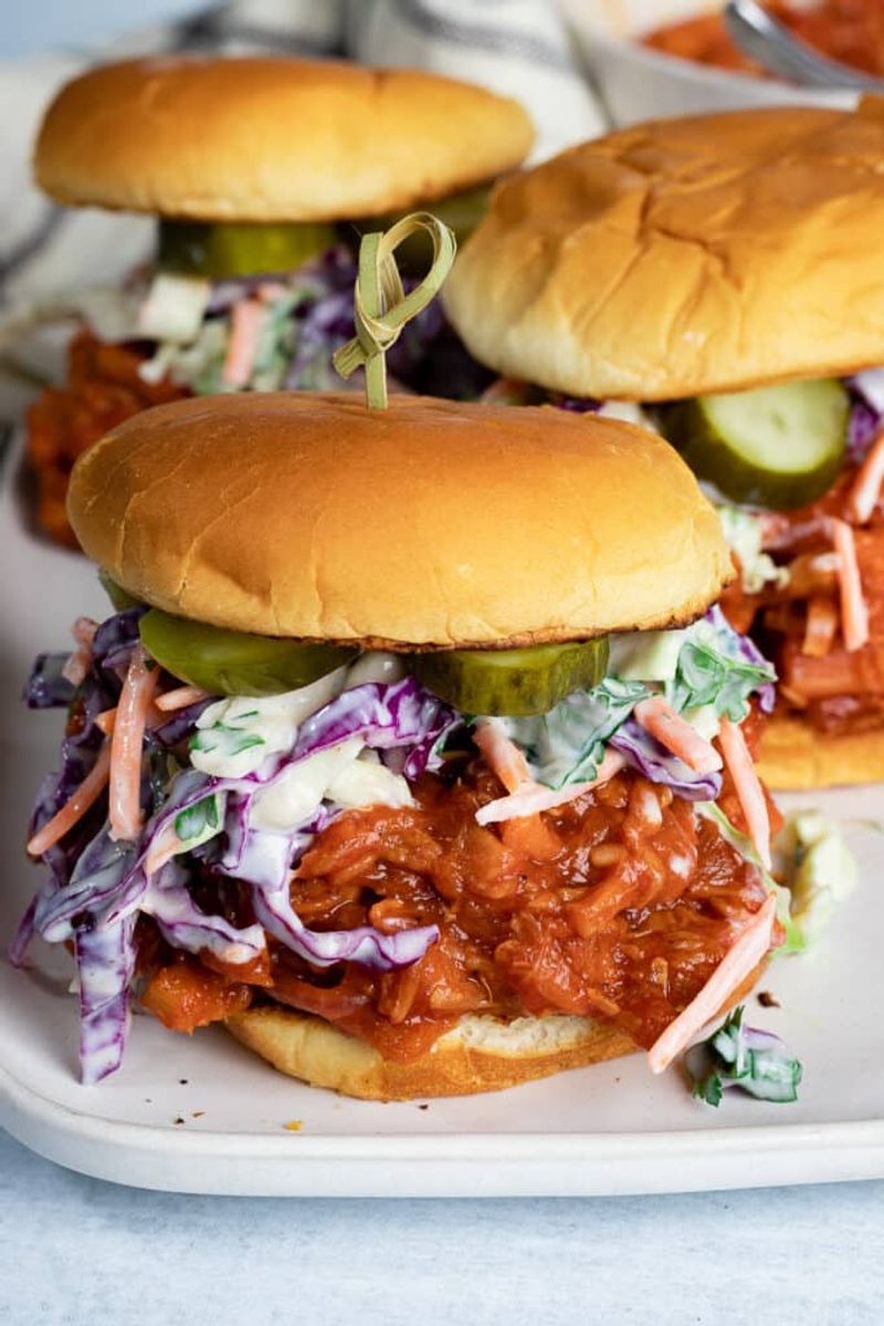 Honey BBQ Pulled Jackfruit Sandwiches