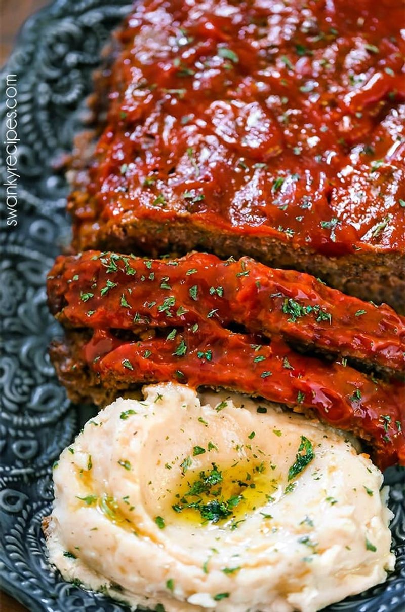 Ketchup and Mashed Potatoes Mixed Together