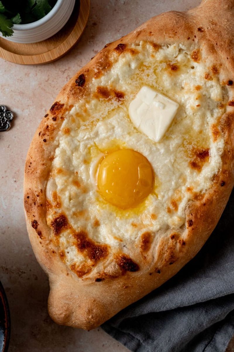 Khachapuri - Georgian Cheese Bread Boat