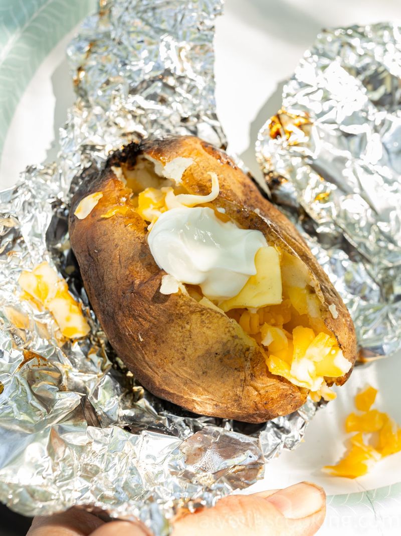 Campfire Baked Potatoes