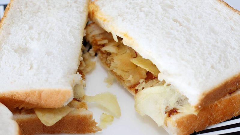 Mayonnaise and Crisps Sandwiches