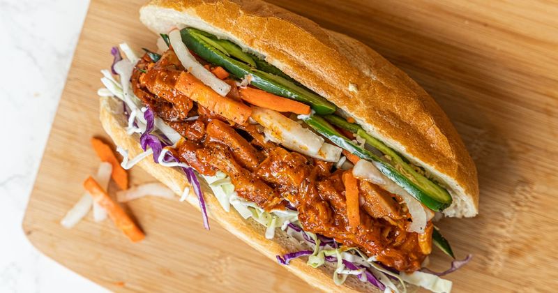 Jackfruit Banh Mi Sandwich