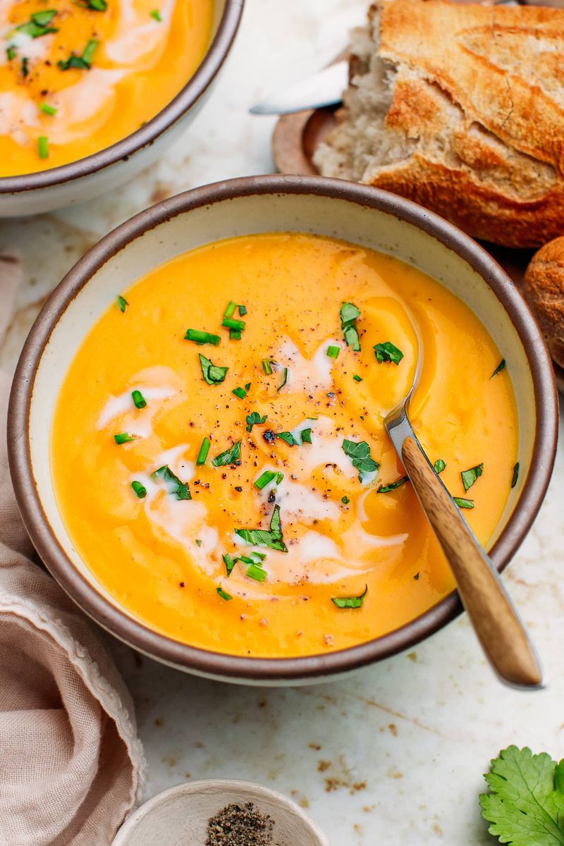 Butternut Squash Soup with Coconut Cream