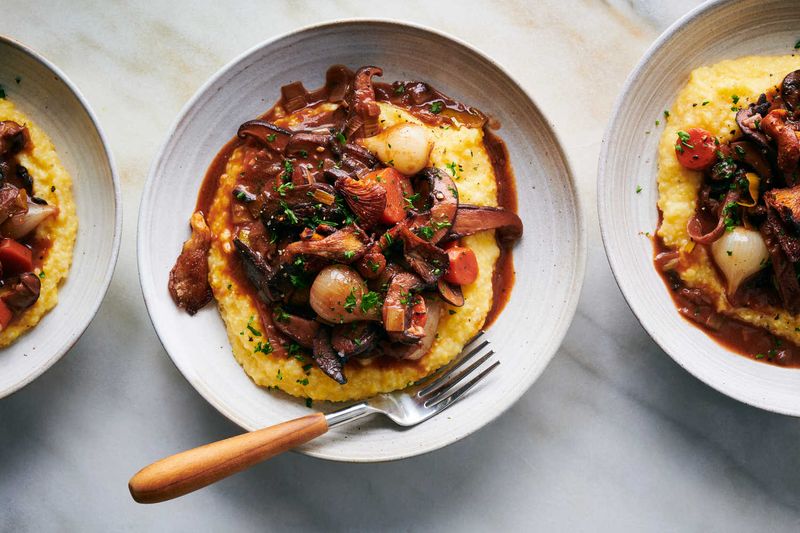 Vegan Mushroom Bourguignon