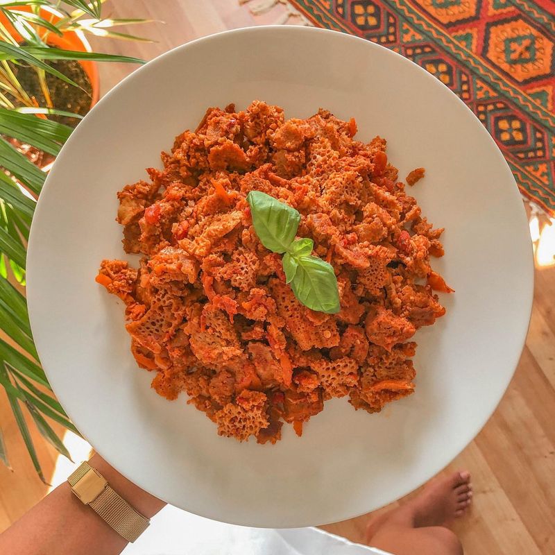 Ethiopian Firfir with Injera