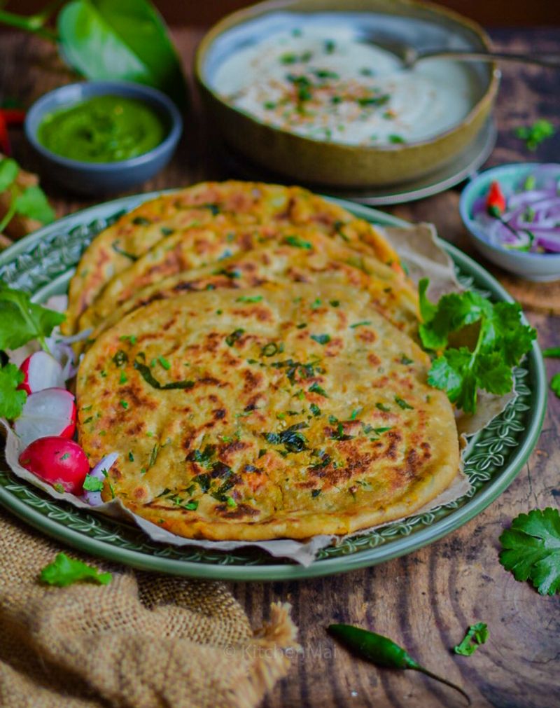 Aloo Paratha (Stuffed Potato Flatbread)