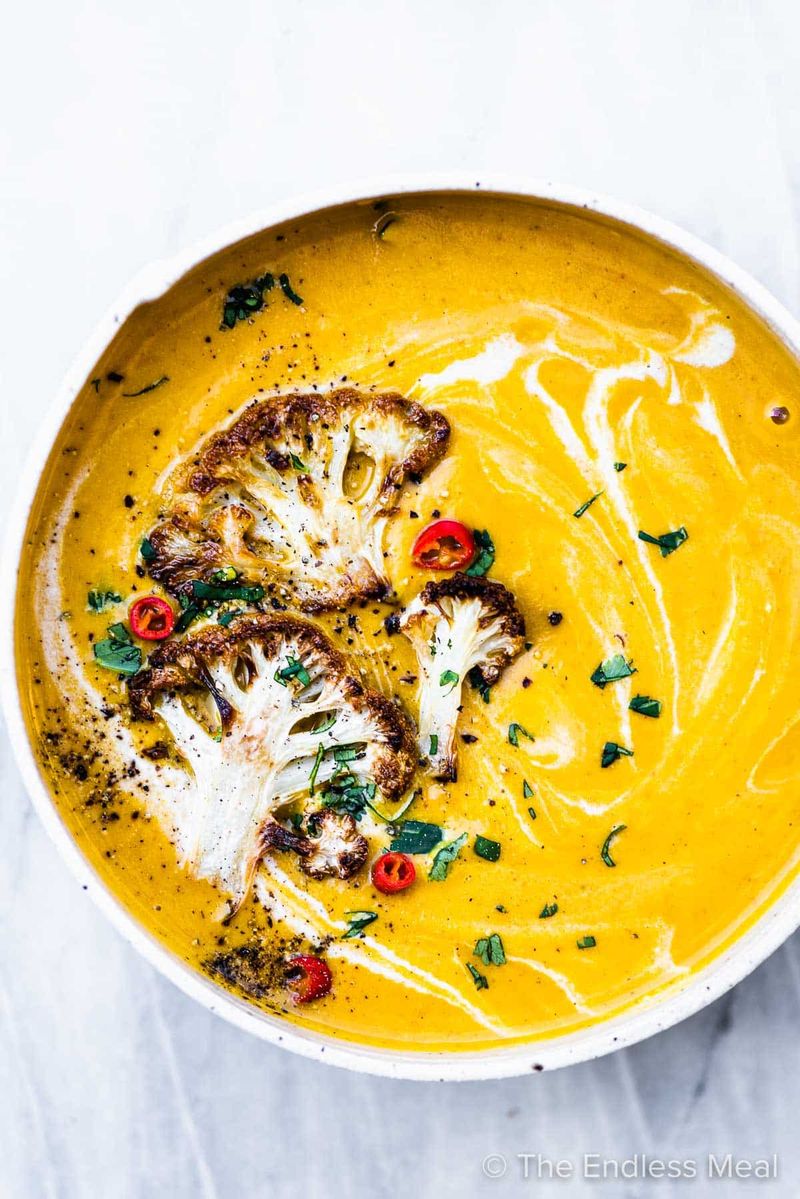 Curried Cauliflower Soup