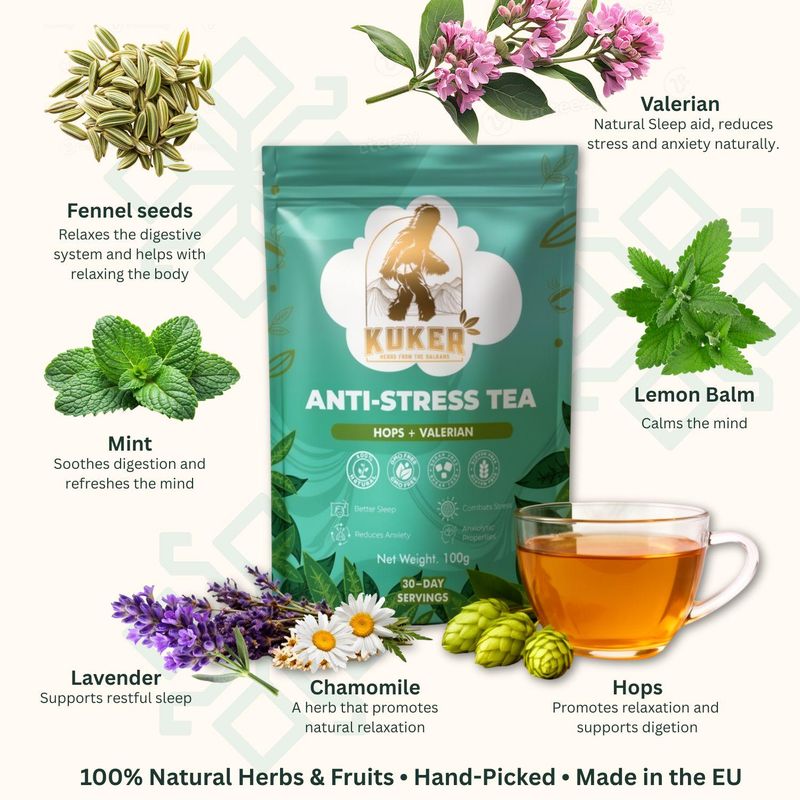 Hops Flower and Lemon Balm Tea