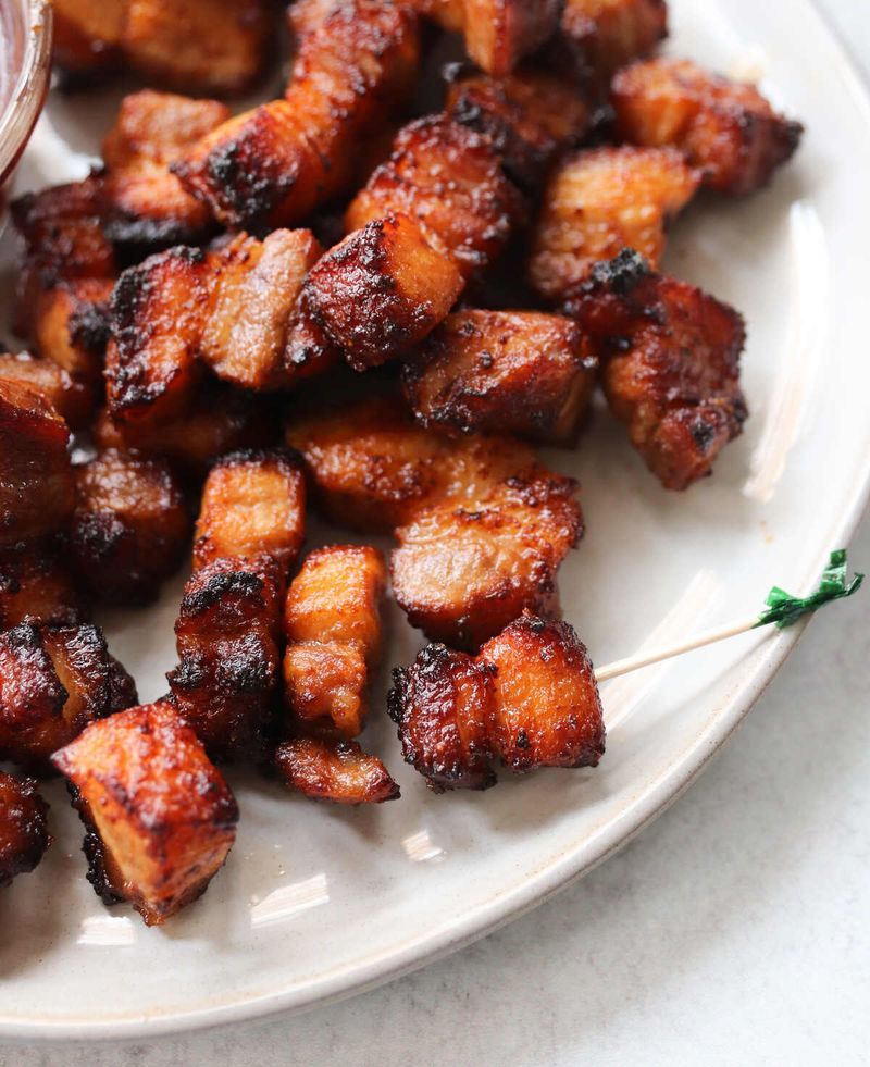 Air-Fryer Pork Belly Bites