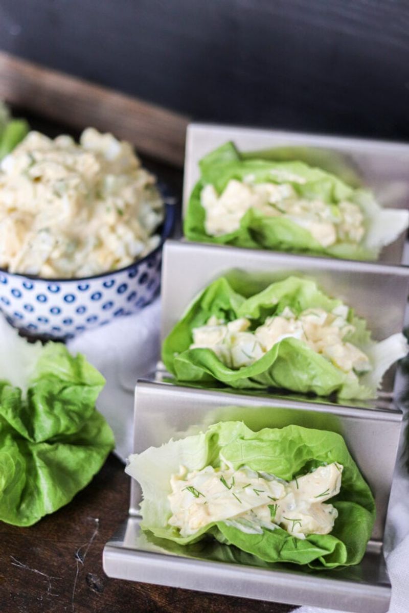 Egg Salad Lettuce Cups