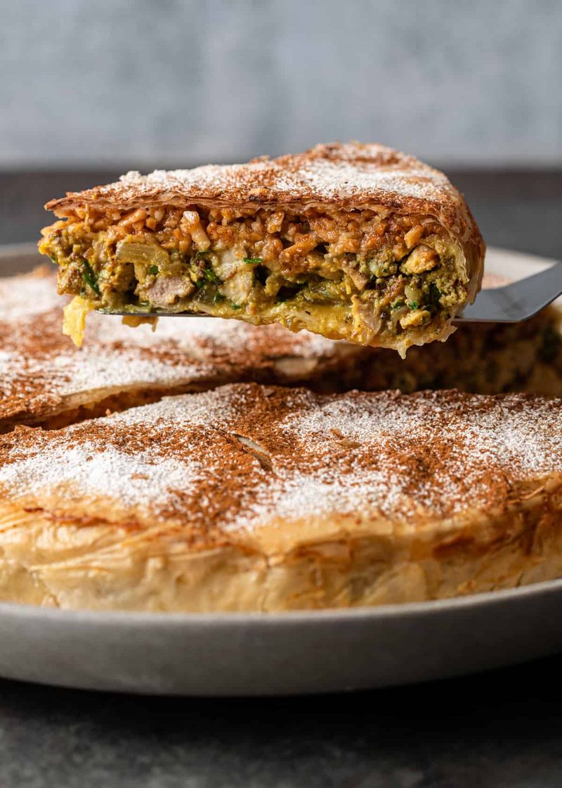 Moroccan Chicken Bastilla Pie