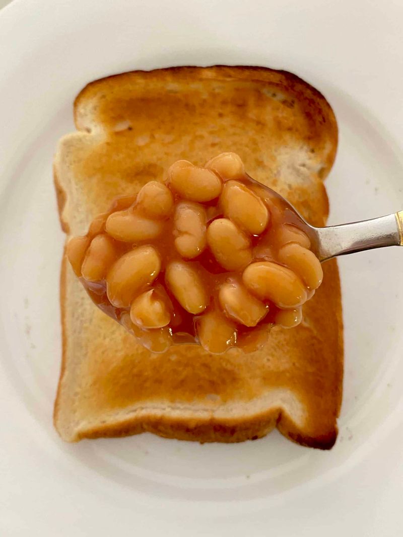 Chocolate Spread on Toast Next to Beans