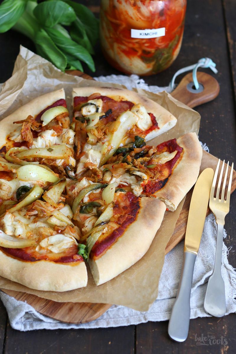 Kimchi Flatbread Pizza