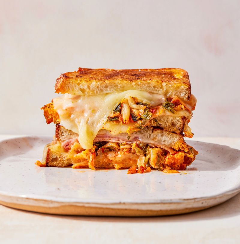 Kimchi Grilled Cheese Sandwich