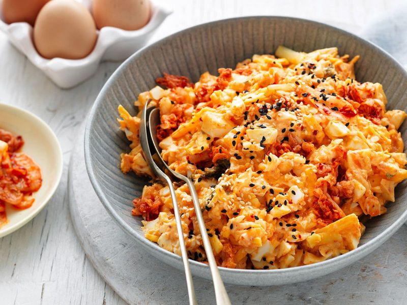 Kimchi Scrambled Eggs