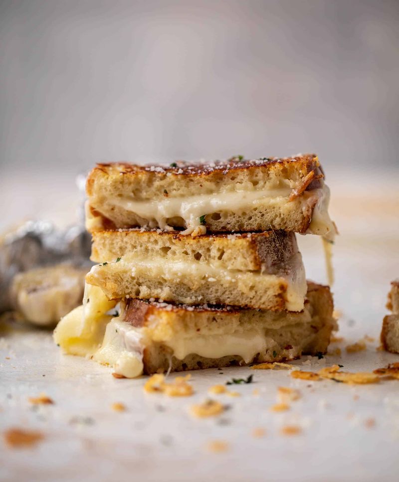 Roasted Garlic and Brie Grilled Cheese