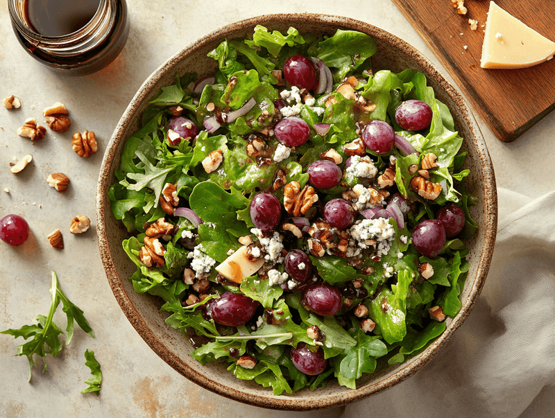 Roasted Grape and Gorgonzola Salad