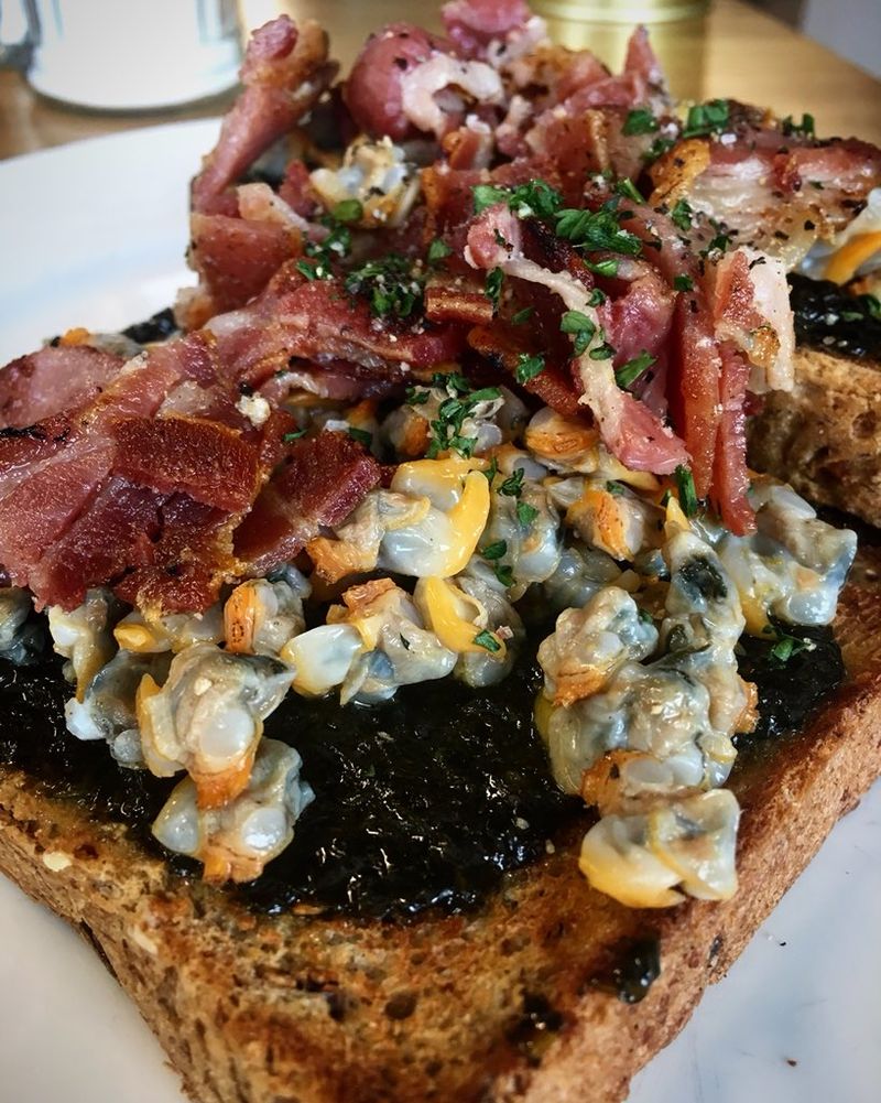 Laverbread on Toast